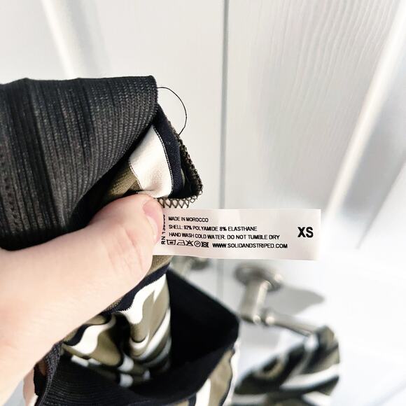 Solid & Striped Ruched Striped Stretch-Jersey Skirt - Picture 10 of 10